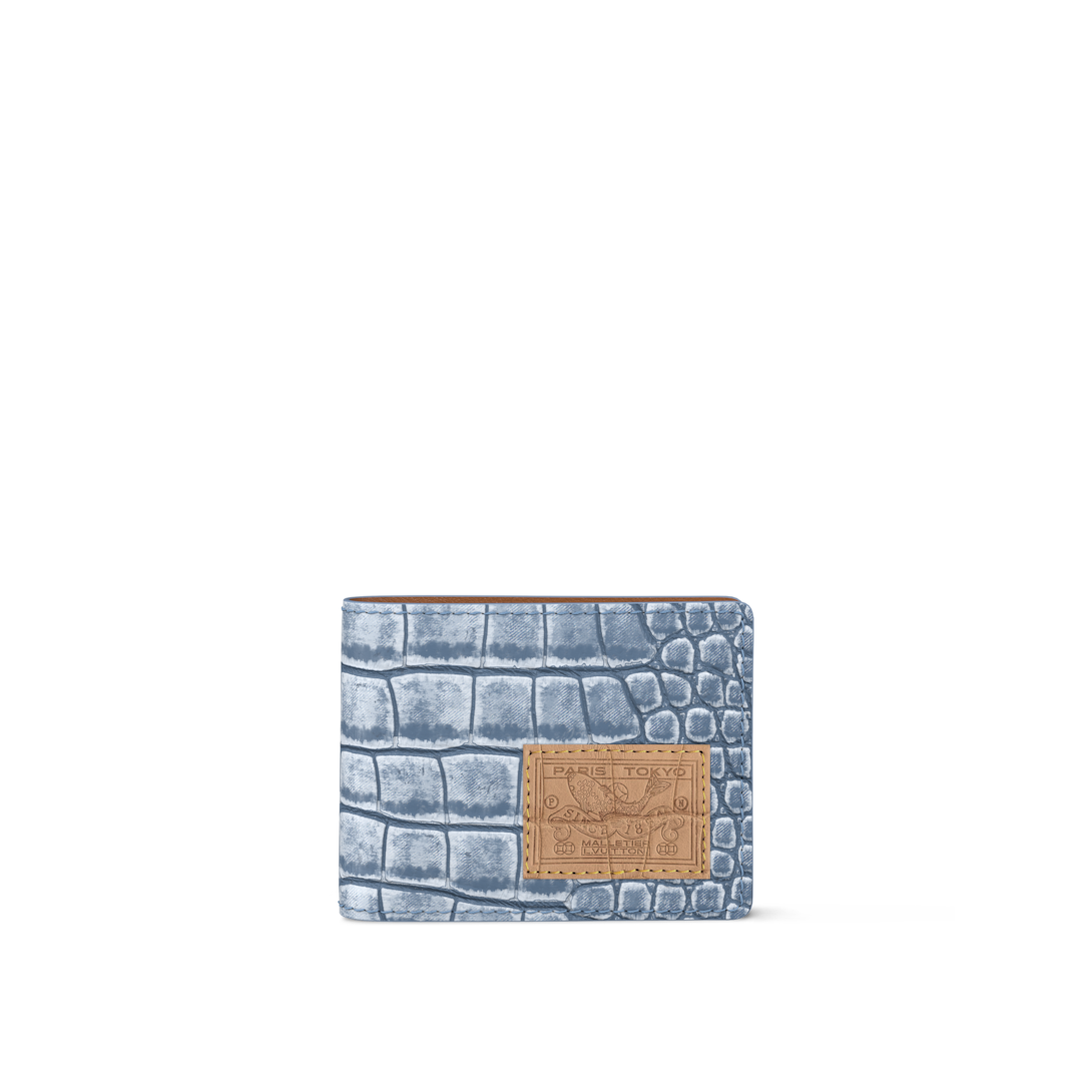 Multiple Wallet Crocodile Mat - Men Small Leather Goods - N89171